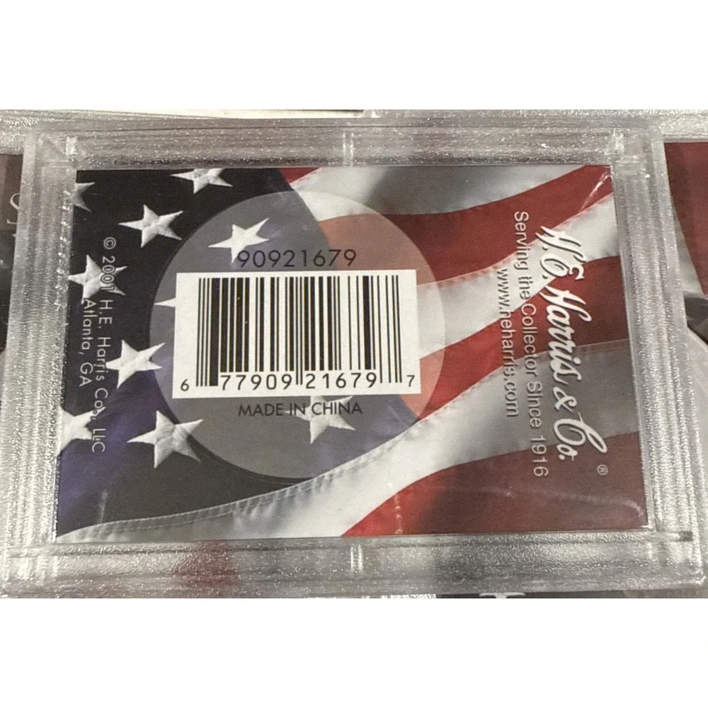 5 HE Harris Eagle & Flag Frosty Case For American Silver Eagle Coin Display Gift